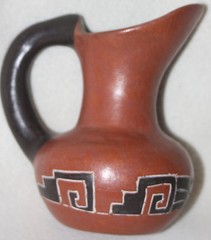 Mexico Theopoldo de Mexico Handled Mid Century Modern Southwest Style Pitcher