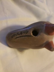 Vintage Mexican Tonala Pottery Bird Toucan Signed 3″ Clay Mid Century Modern