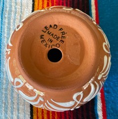 Mexican Ceramic Flower Pot Planter Folk Art Pottery Handmade Talavera #6