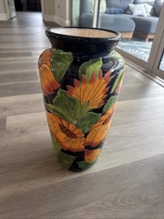 Talavera Mexican Sunflower Handmade Pottery Flower Pot 15”