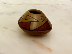 Handcrafted Polychrome Pot Made In Mata Ortiz, Mexico. Southwest Inspired Design