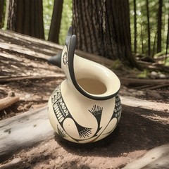 Mata Ortiz Pottery Angela Corona Etched Paquime Owl Owls Seed Pot Mexican Clay