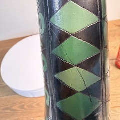 Vtg Oaxaca Mexico Black Pottery Folk Art Sculpture Woman Manuel Felguerez Style