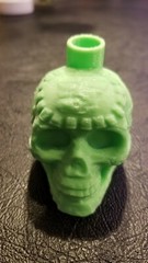 Green Aztec Death Whistle-the disturbing sound can not be forgotten 3D Printed