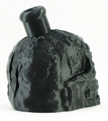 Aztec / Mayan Death Whistle Onyx Black Skull *** MADE IN USA ***
