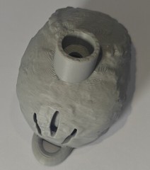 MAYAN AZTEC DEATH SKULL WHISTLE WITH LOOP 3D PRINTED VERY LOUD 23 COLOR CHOICE