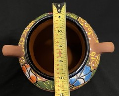 MEXICAN TALAVERA POTTERY BEAN POT STYLE PLANTER