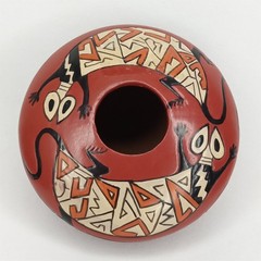 VTG 1950s Manuel Olivas Mata Ortiz Red & Black Paquime Pottery Jar New Arrival