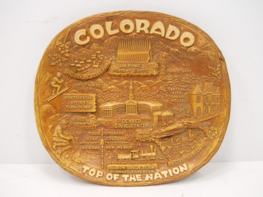 Denver, Colorado Top of the Nation Souvenir Plastic Plate