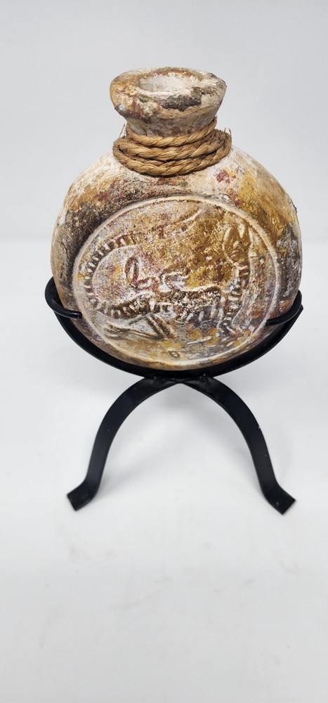 Mesoamerican Colima Style Pottery Flask – Pre-Columbian Mayan Artifact Replica