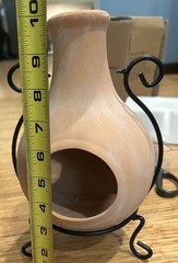 Mini Terracotta Chiminea Tabletop Candle Holder Mexican Clay Pottery Stand