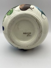Vintage Mexican Folk Tonala Pottery Pitcher Artist Signed Vibrant Colors